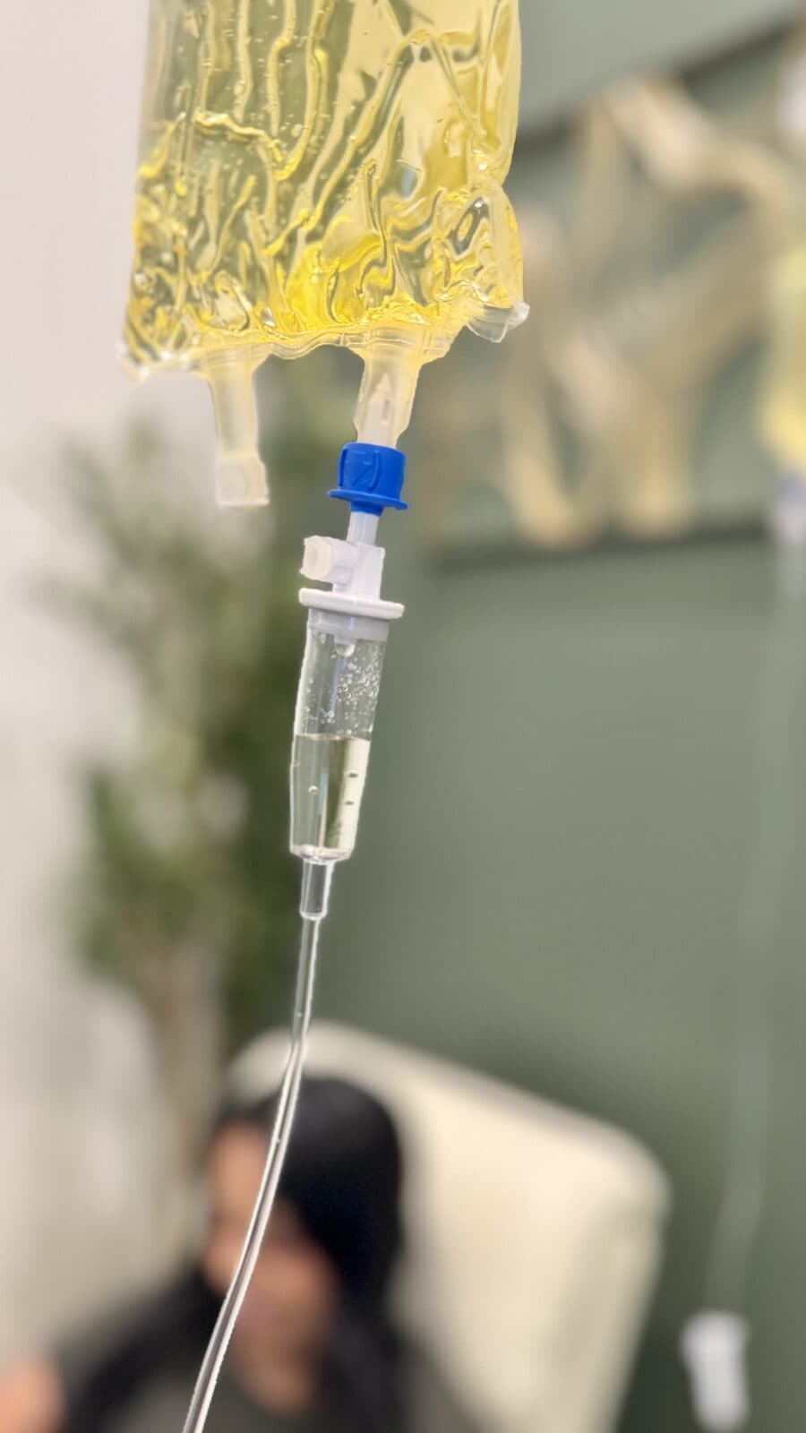 A custom IV infusion prepared for a patient